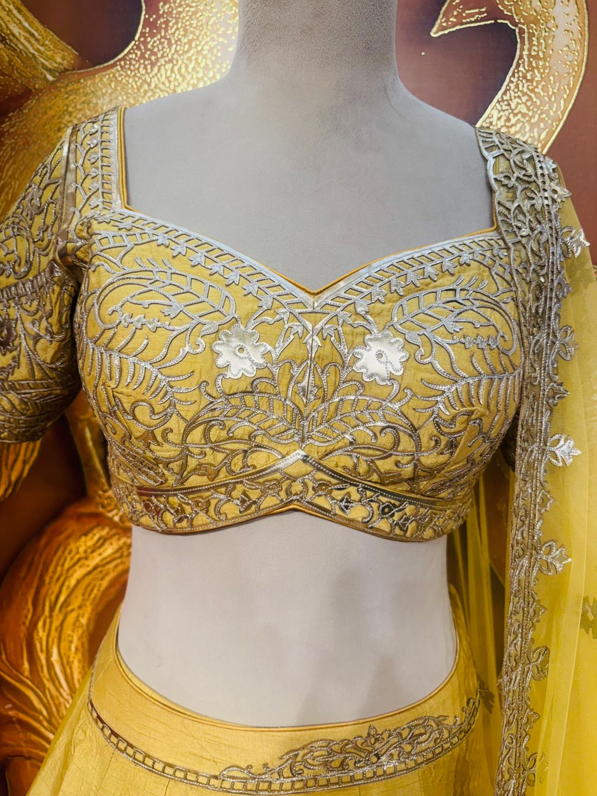 Sunshine Zari Elegance Lehenga Set - Image 3