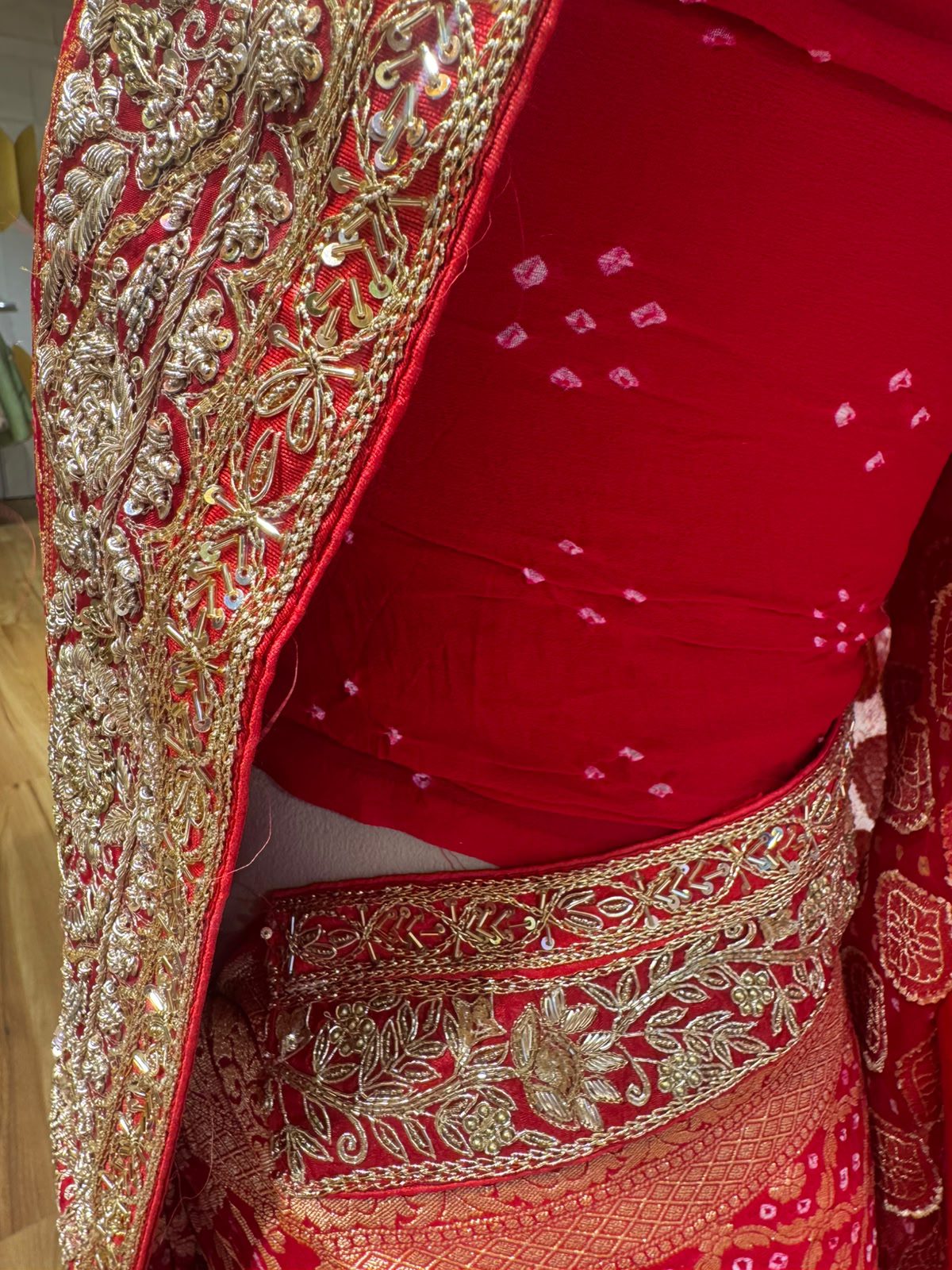 Gulnaar Royal Pink Weave Saree - Image 2